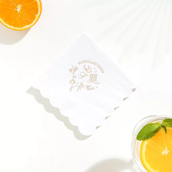 Yee Haw Scalloped Napkin