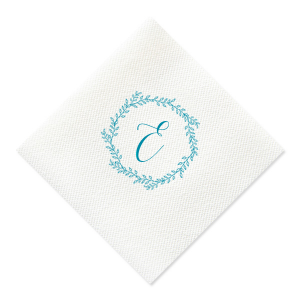 Elevate any space with the Elegant Rustic Wreath Initial Napkin. This design features a beautifully crafted rustic wreath, elegantly framing a single letter monogram. The intricate details of the wreath bring a touch of sophistication, making this towel a standout piece for homes or events.