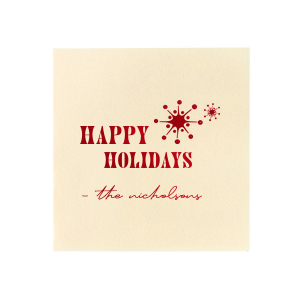 Decorate your home with the most-wanted season napkin this year. This Retro Snowflakes Napkin will bring the Christmas vibe for sure, your guests will agree! 