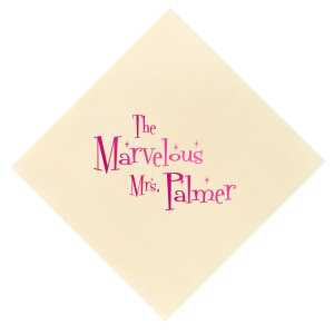 If you are planning a 50's themed birthday party or bachelorette, this napkin is an affordable way to bring home the theme!