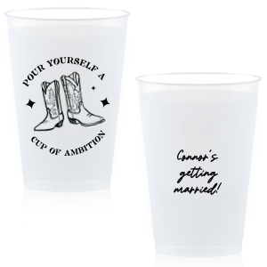 Add this special Cowgirl Bachelorette Cup of Ambition to your celebration this time and you will have unique detail which cannot be overlooked. Prepare yourself for endless compliments. 