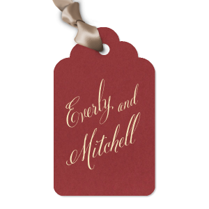 Our custom Fancy Names Luggage Gift Tags with imprint foil are sure to impress your guests. Personalize your party's theme in a stylish & creative way today!