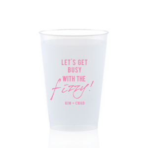 Personalized 10 oz Frost Flex Cup with Matte Light Coral Ink will add that special attention to detail that cannot be overlooked.