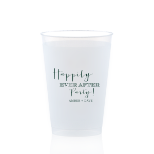 The ever-popular Matte Spruce 10 oz Frost Flex Cup with Matte Spruce Cup Ink Colors will give your party the personalized touch every host desires.