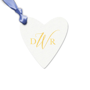 Our beautiful custom Linen White Large Scalloped Gift Tag with Shiny 18 Kt Gold Foil will add that special attention to detail that cannot be overlooked.