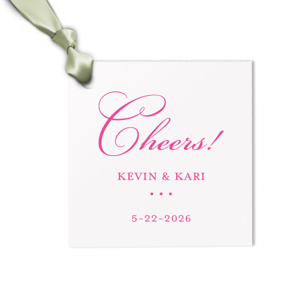 Travel in style with our Cheers Letterpress Luggage Gift Tags. Tailored for destination weddings, travel-themed birthdays and other events.