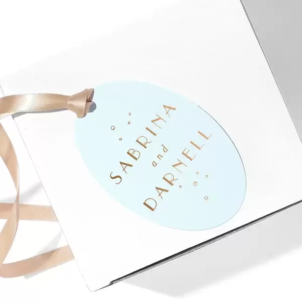 Large Oval Gift Tag (Foil)