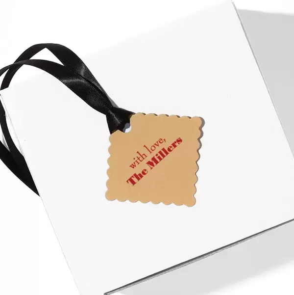 Scalloped Gift Tag (Foil)