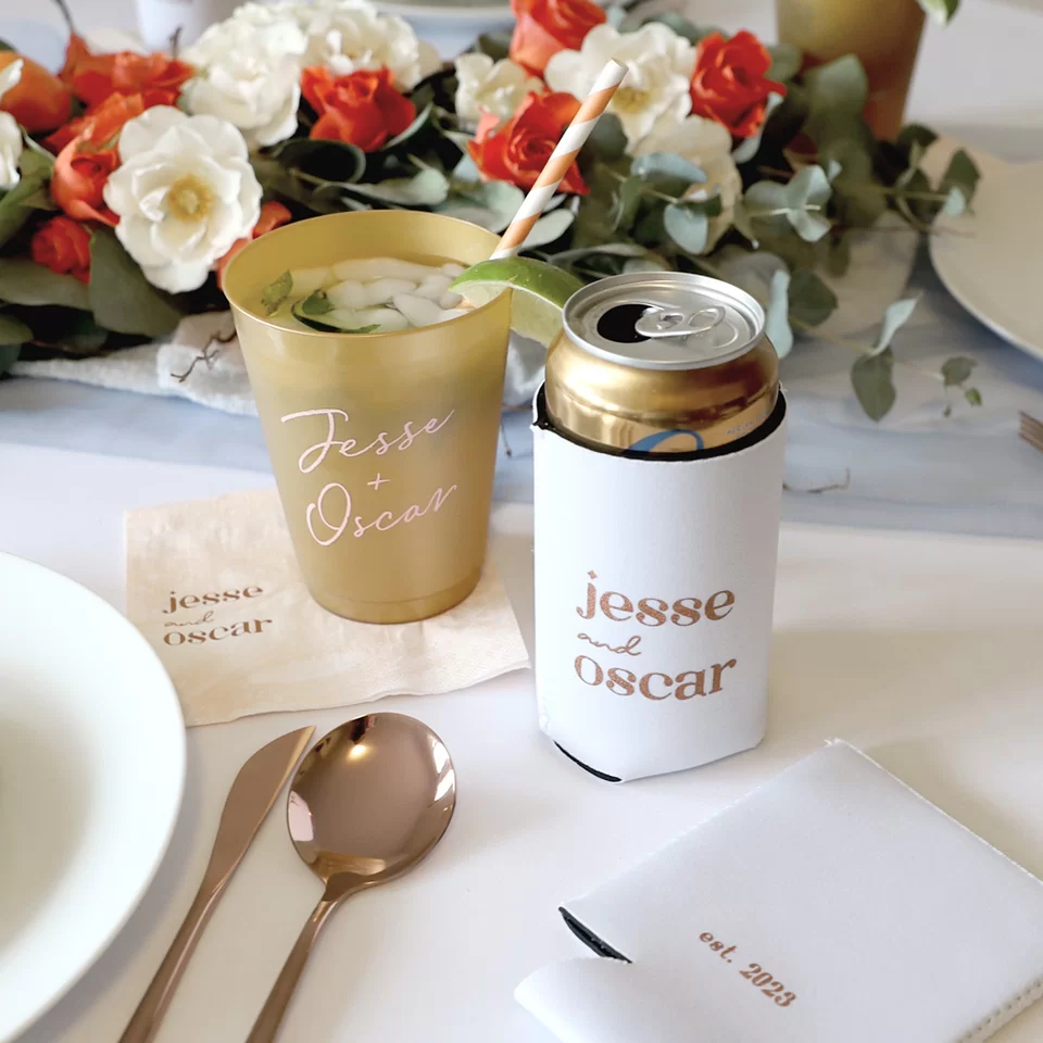 Hinterland Honeymoon Names and Date Can Cooler