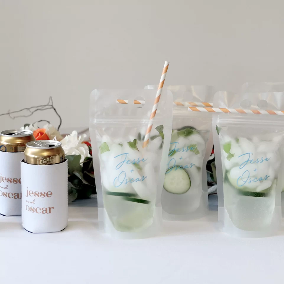 Hinterland Honeymoon Script Names Drink Pouch