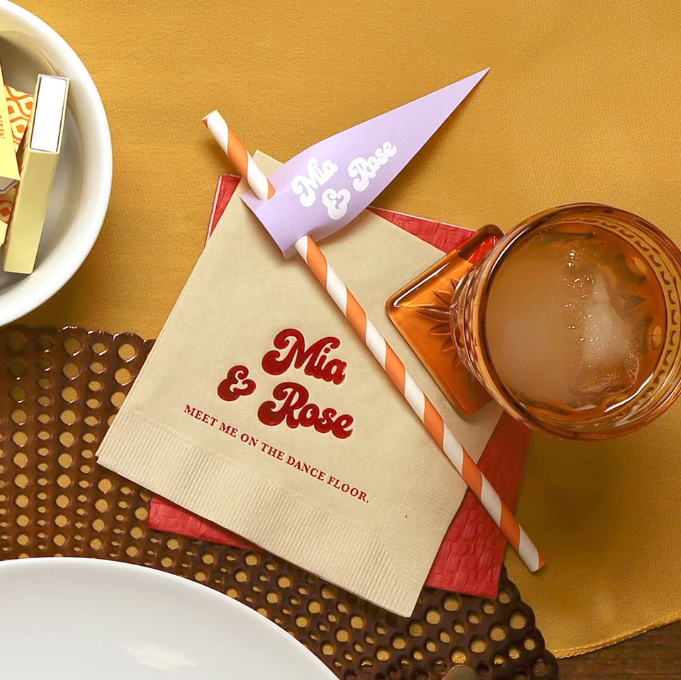 Mod Mediterranean Retro Straw Tag