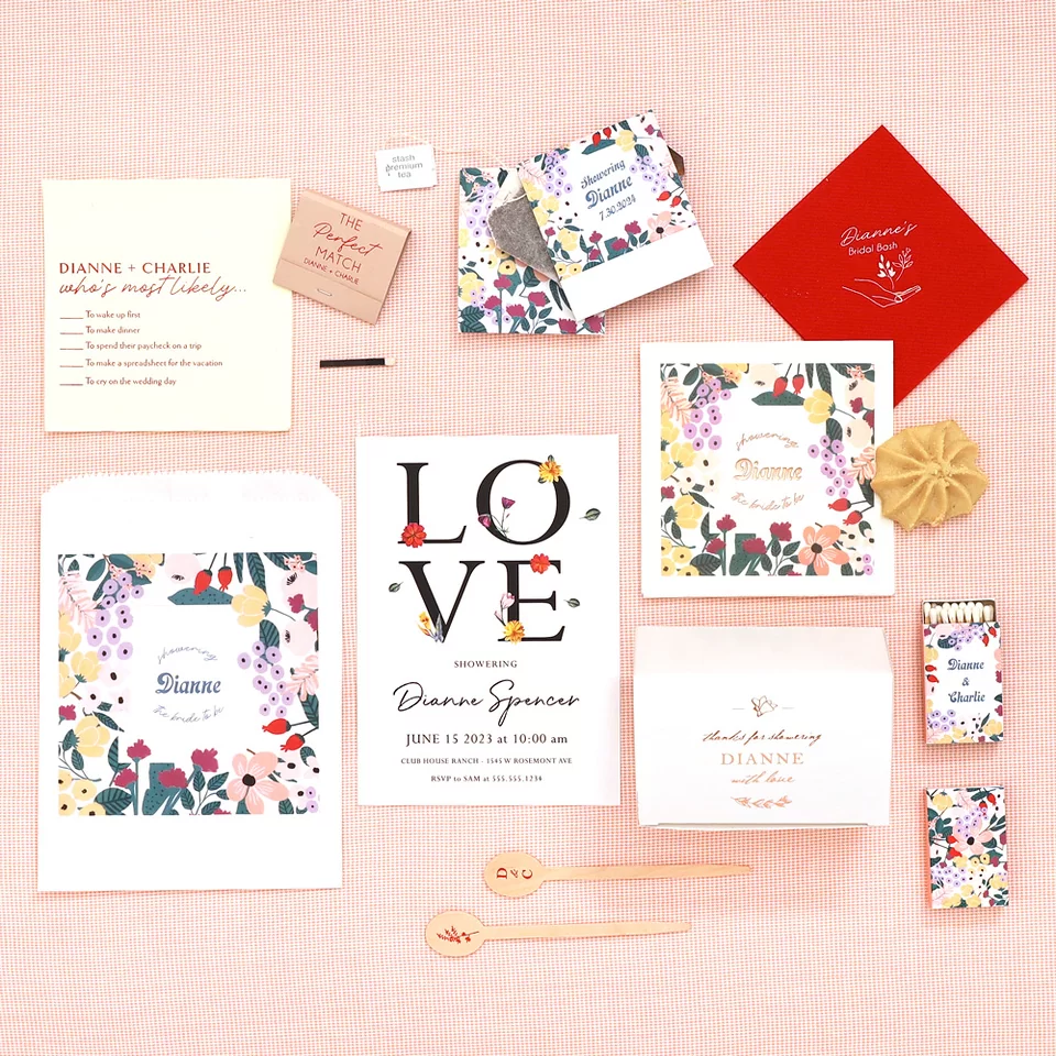Cuppa Lovebirds Hand Drawn Floral Match