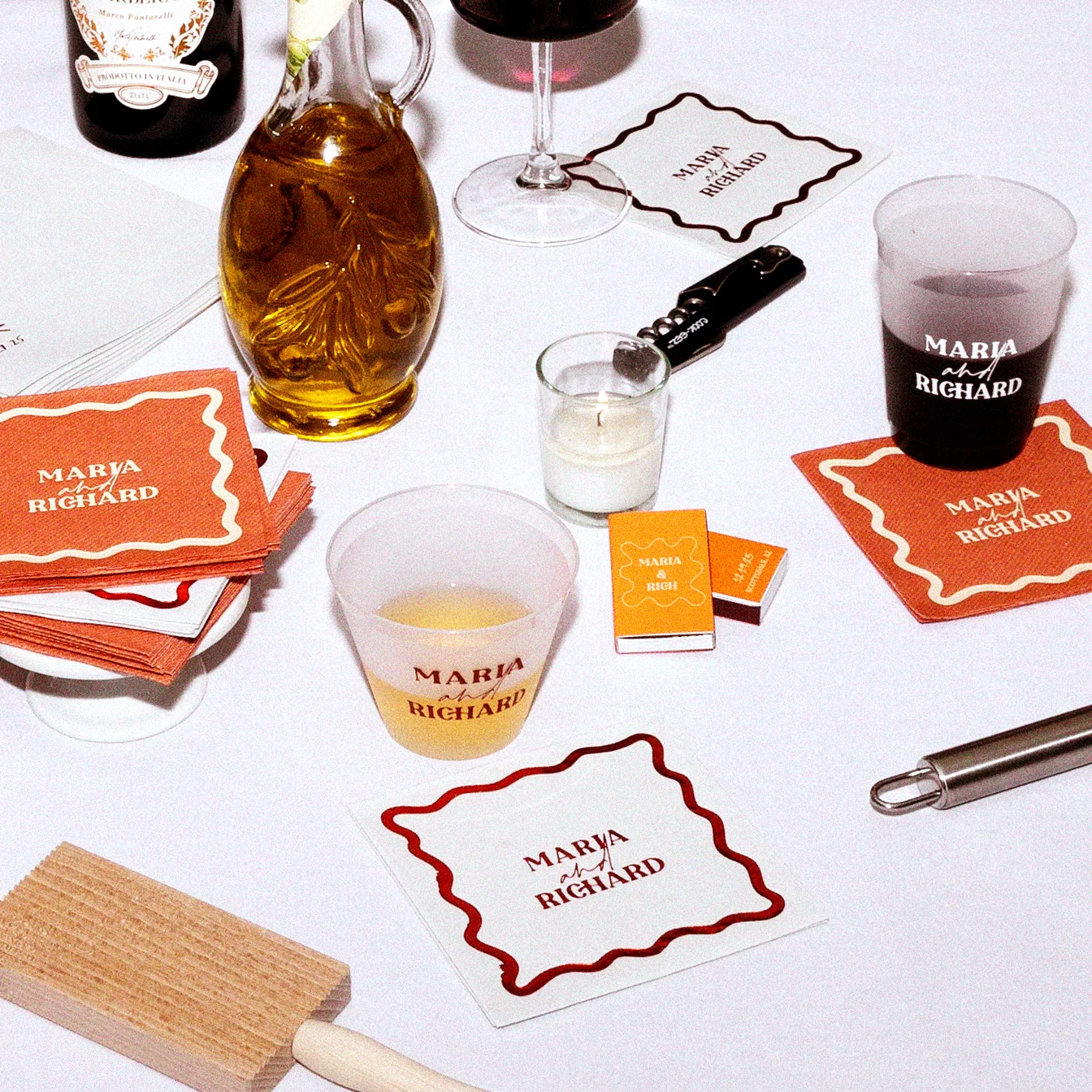 Pasta Party Names Napkin 