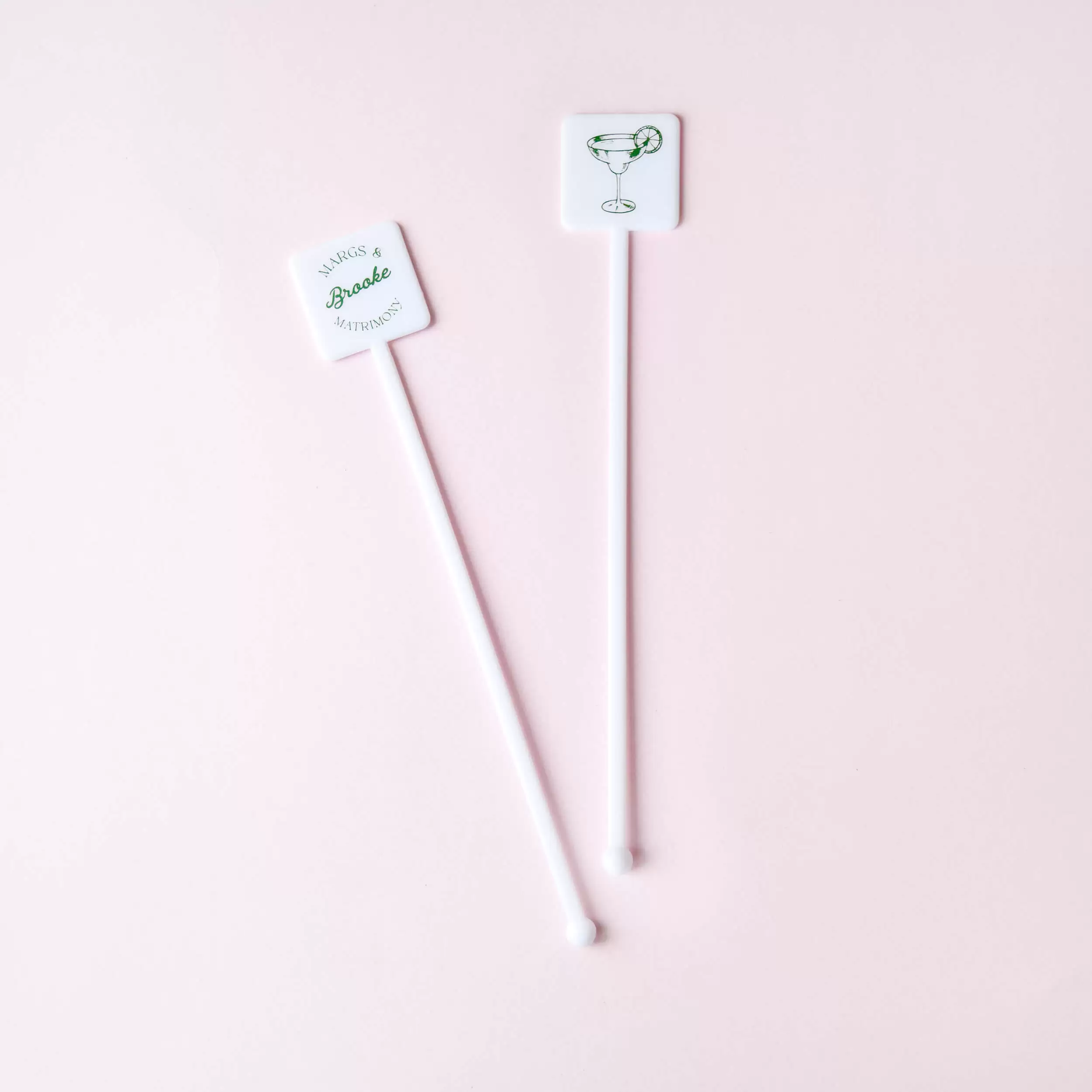 Margs and Matrimony Bachelorette Party Stir Stick