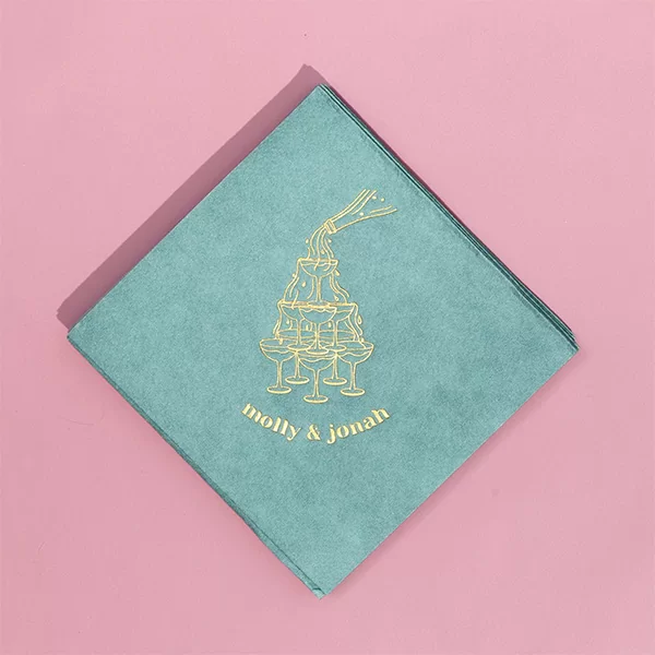 Classic Champagne Tower Napkin