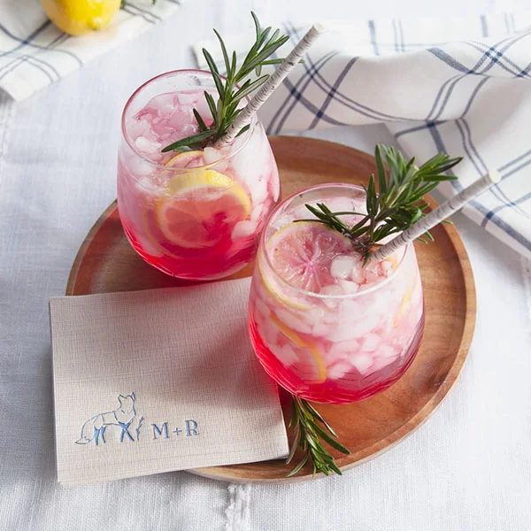  Cottagecore Fox Initials Napkin 