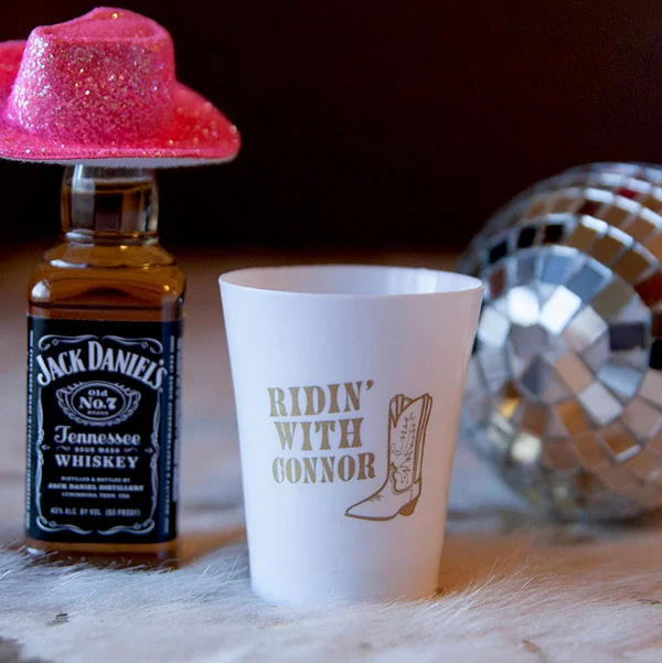 Cowgirl Bachelorette Ridin' Shot Glass