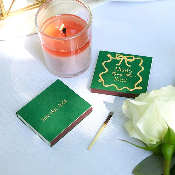 Ribbon Bridal Shower Matchbox