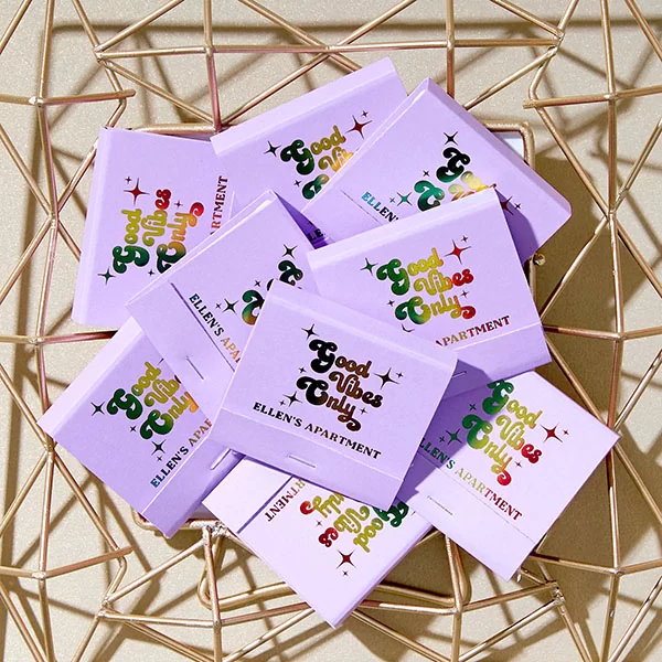 good vibes matchbook