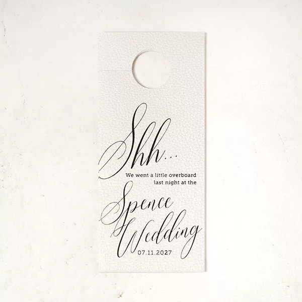 shh door hanger