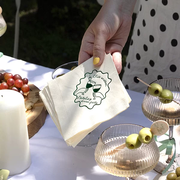 Diamond Cocktail Napkin
