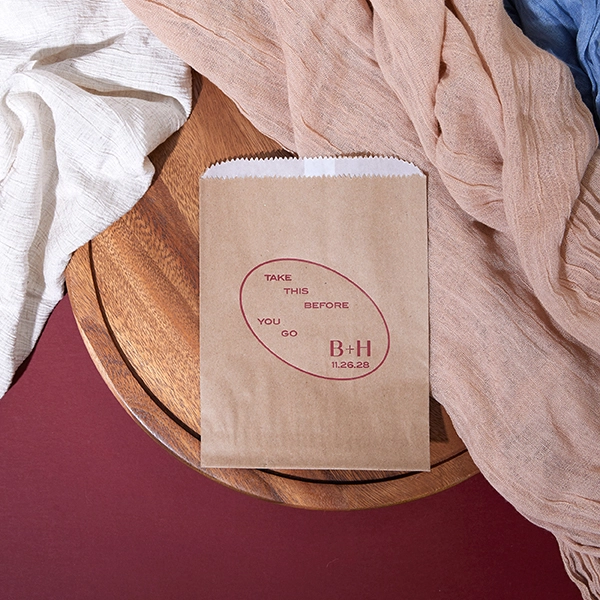 Ringed Couple Initials Bag 