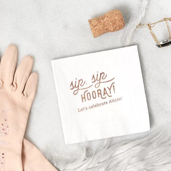 sip, sip napkin