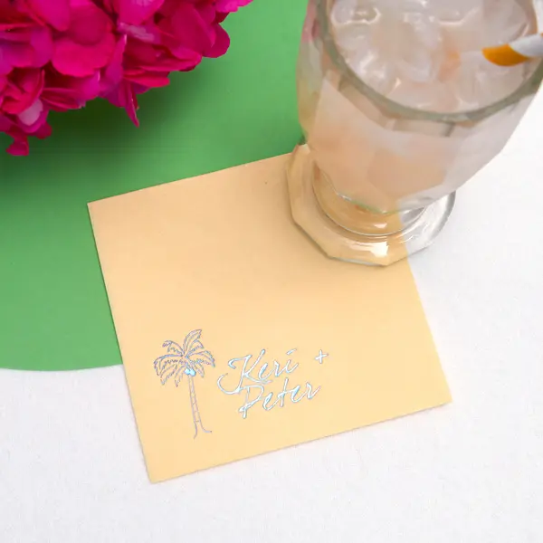 Palm Tree Cocktail Napkin