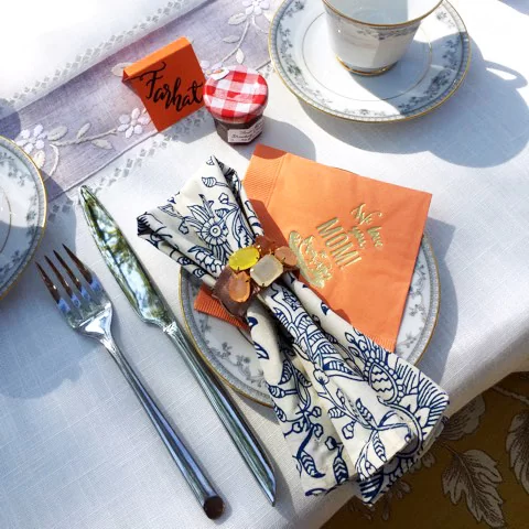 Mother's Day Garden Party Personalized Cocktail Napkin