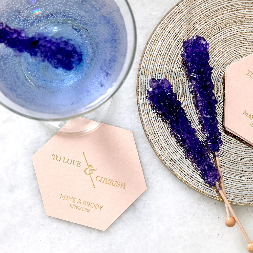 personalized wedding coasters