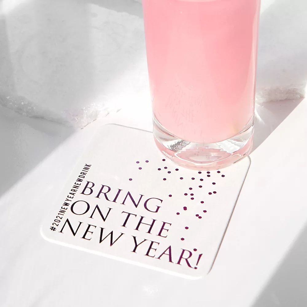 Ring in the new year with custom coasters from For Your Party