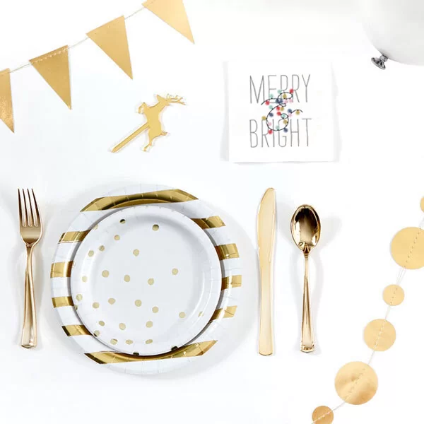 Set a fab Christmas party table with For Your Party