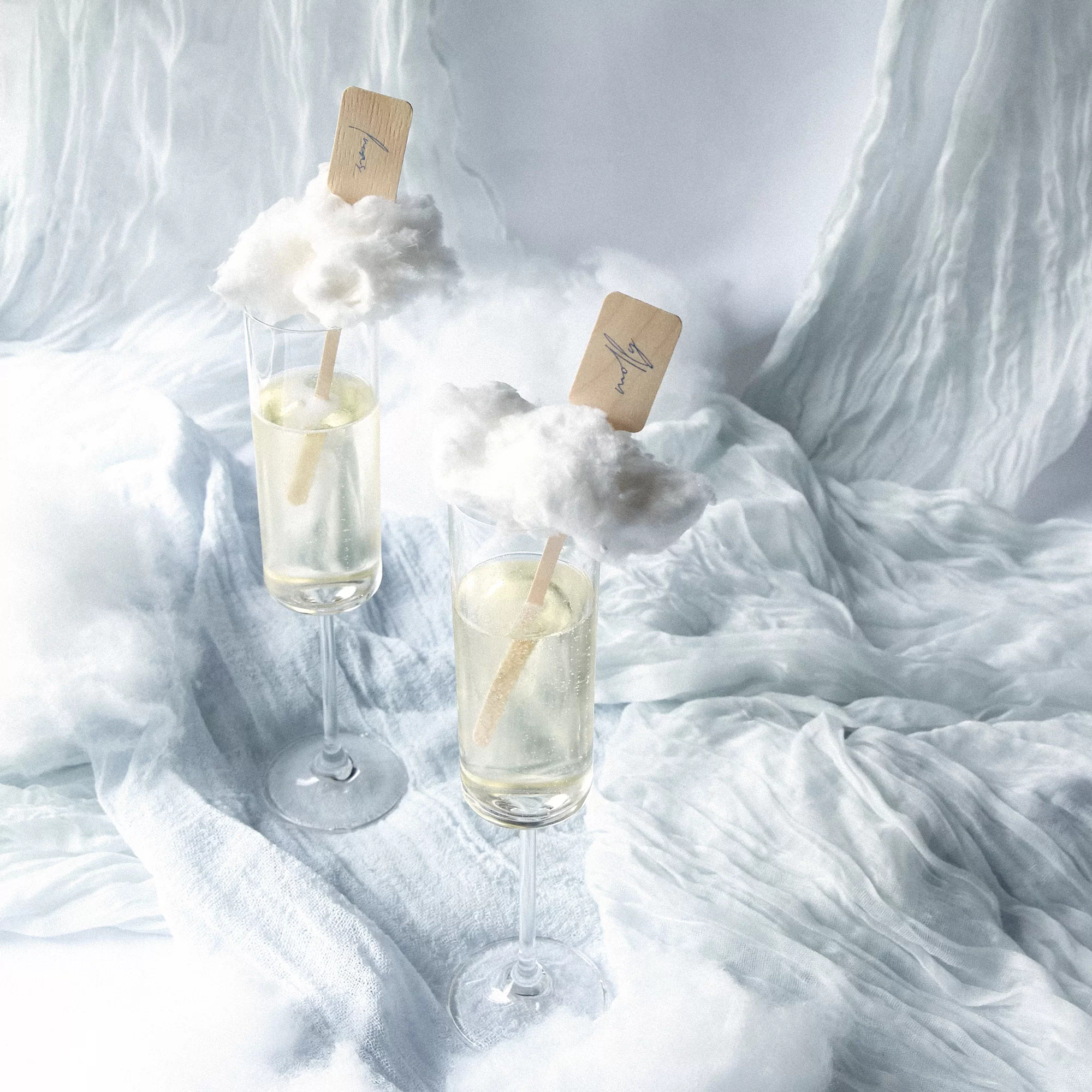 Cotton Candy Champagne Cocktail