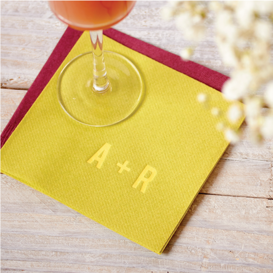 custom wedding napkins