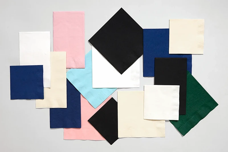 Napkins of Various Sizes and Styles