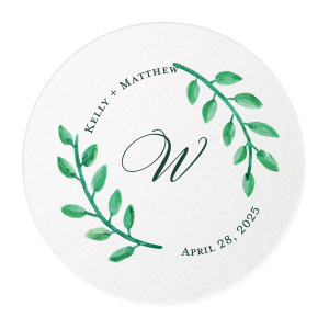 photo of Elegant Save The Date Coasters 