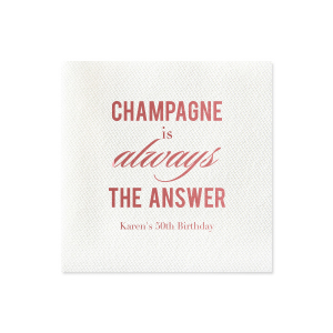 ForYourParty's chic Rose Petal Cocktail Napkin with Shiny 18 Kt Gold Foil couldn't be more perfect. It's time to show off your impeccable taste.