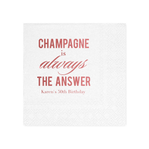 ForYourParty's chic Rose Petal Cocktail Napkin with Shiny 18 Kt Gold Foil couldn't be more perfect. It's time to show off your impeccable taste.