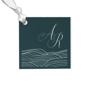Add a personalized touch to your coastal wedding with our custom printed Romantic Waves Tags.  Perfect for tying up wedding favors, or adding to bottles of wine for the guests, this custom printed tag is sure to impress.