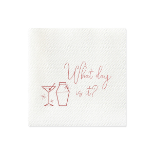 Our custom Crystal White Cocktail Napkin with Shiny Rose Quartz Foil has a Martini and Shaker graphic and is good for use in Drinks themed parties and will impress guests like no other. Make this party unforgettable.