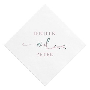 Our custom White Borderless Custom Photo Cocktail Napkin with Matte Mauve Ink Digital Print Colors can't be beat. Showcase your style in every detail of your party's theme!