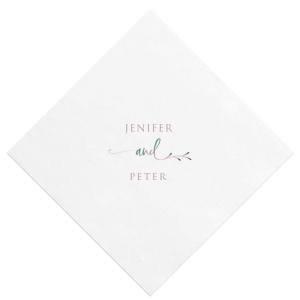 Our custom White Borderless Custom Photo Cocktail Napkin with Matte Mauve Ink Digital Print Colors can't be beat. Showcase your style in every detail of your party's theme!