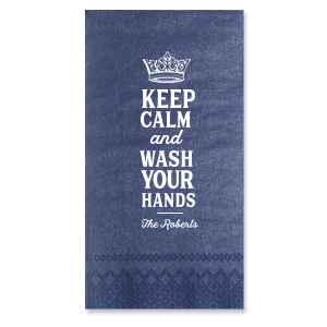 Our custom French Blue Guest Hand Towel with Matte White Foil has a Crown graphic and is good for use in Princess, Birthday themed parties and will look fabulous with your unique touch. Your guests will agree!