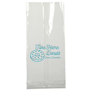 Sweeten the farewell with the Take Home Donut Bag adorned with a delightful sprinkled donut. 'Take Home Donuts' beckons guests to savor the sweetness post-party, while a custom note adds a sprinkle of gratitude from the host.
