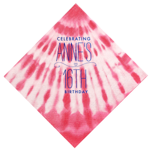 The Cherished Heart Birthday Napkin design radiates affection with its centerpiece: a horizontal flourish cradling a heart. Above, the celebrant's name is showcased in a loving display, while the event type elegantly rests below. This minimal yet expressive design vividly celebrates the adored individual.