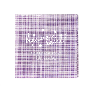 Celebrate the miracle of a new arrival with the Heaven Sent Napkin. This whimsical design features the tender phrase ‘heaven sent’ in a dreamy lower case script, adorned with stars as if floating in the sky. Perfect for baby showers or gender reveal parties, this napkin encapsulates the joy and wonder of welcoming a new life.