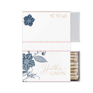 ForYourParty's elegant White Riviera Custom Photo Matchbox with Matte Kraft/Latte Ink Digital Print Colors can be personalized to match your party's exact theme and tempo.