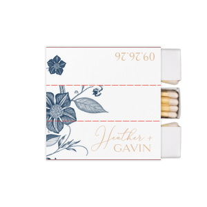 ForYourParty's elegant White Riviera Custom Photo Matchbox with Matte Kraft/Latte Ink Digital Print Colors can be personalized to match your party's exact theme and tempo.