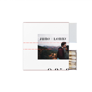 Our beautiful custom White Classic Custom Photo Matchbox with Matte Black Ink Digital Print Colors are a must-have for your next event—whatever the celebration!