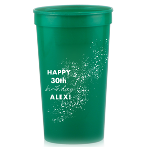Our personalized Orange to Red 16 oz Color Changing Cup with Matte White Ink Cup Ink Colors has a Galaxy Dust graphic and is good for use in Organic, Stars themed parties and will add that special attention to detail that cannot be overlooked.